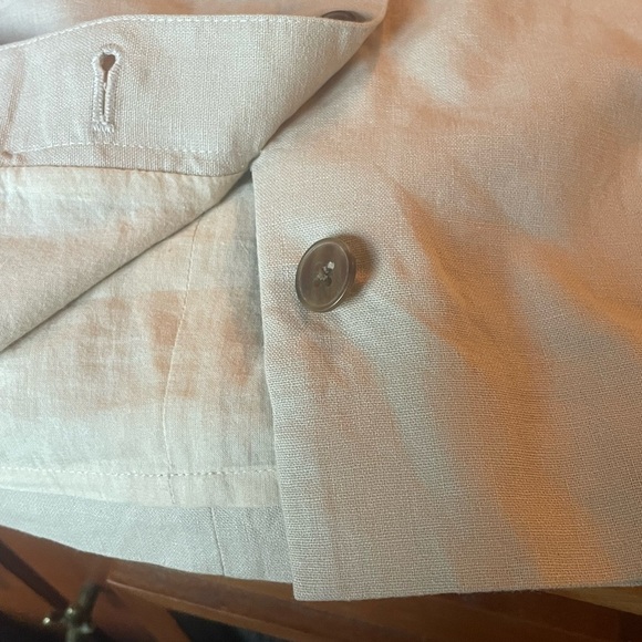 J.Crew Classic Cream Button-Down linen/cotton Skirt size 0 - Picture 8 of 9